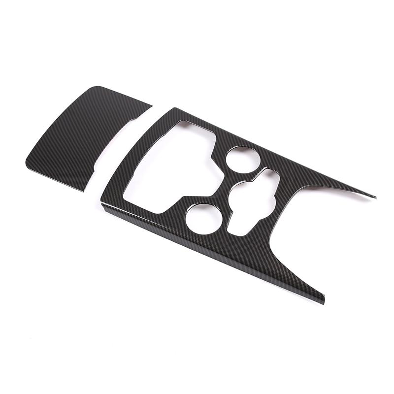 For Alfa Romeo Stelvio 2020 2025 ABS Carbon Fiber Car Center Console Gear Shift Panel Frame Cover Trim Interior Accessories