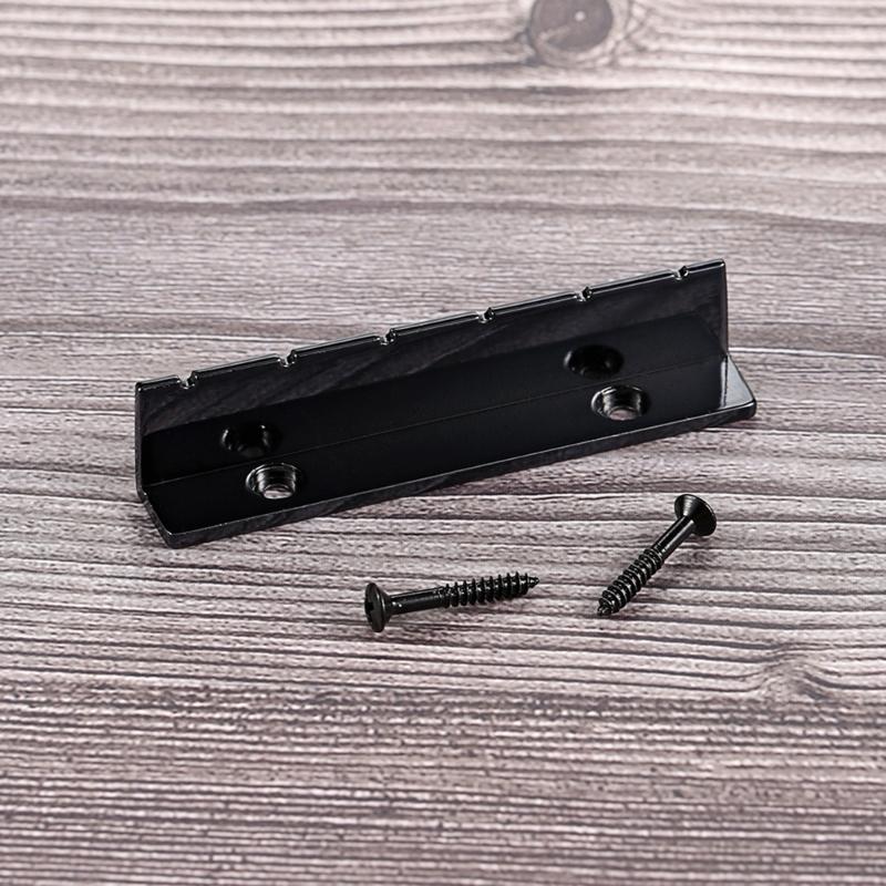 Durability Metal Guitar Bridge Nut For 6 String Electric Guitar Replacement Includes Pre Slotted Design And Mounting Screws For Quick Install