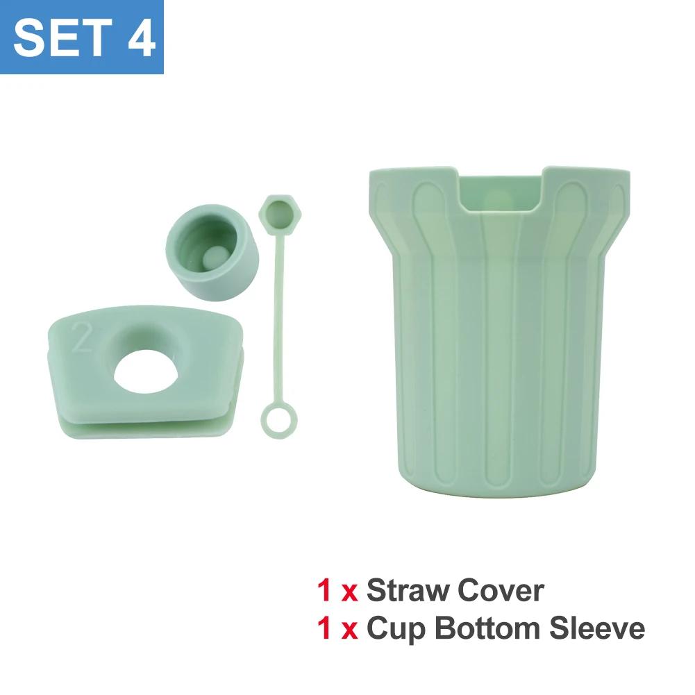 Silicone Cover for Stanley Cup Accessories 30/40oz Tumbler Water Bottle Protective Bottle Boot Sleeve & Straw Cover Cap