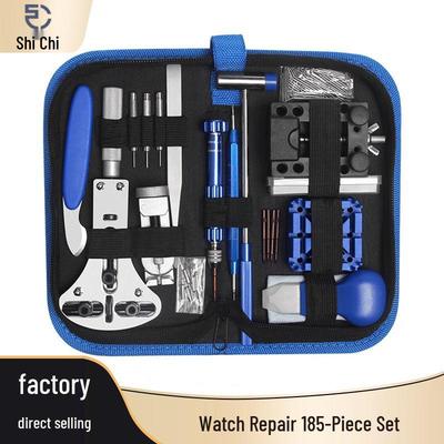 185-Piece Watch Repair Tool Kit for Case Opening & Battery Replacement