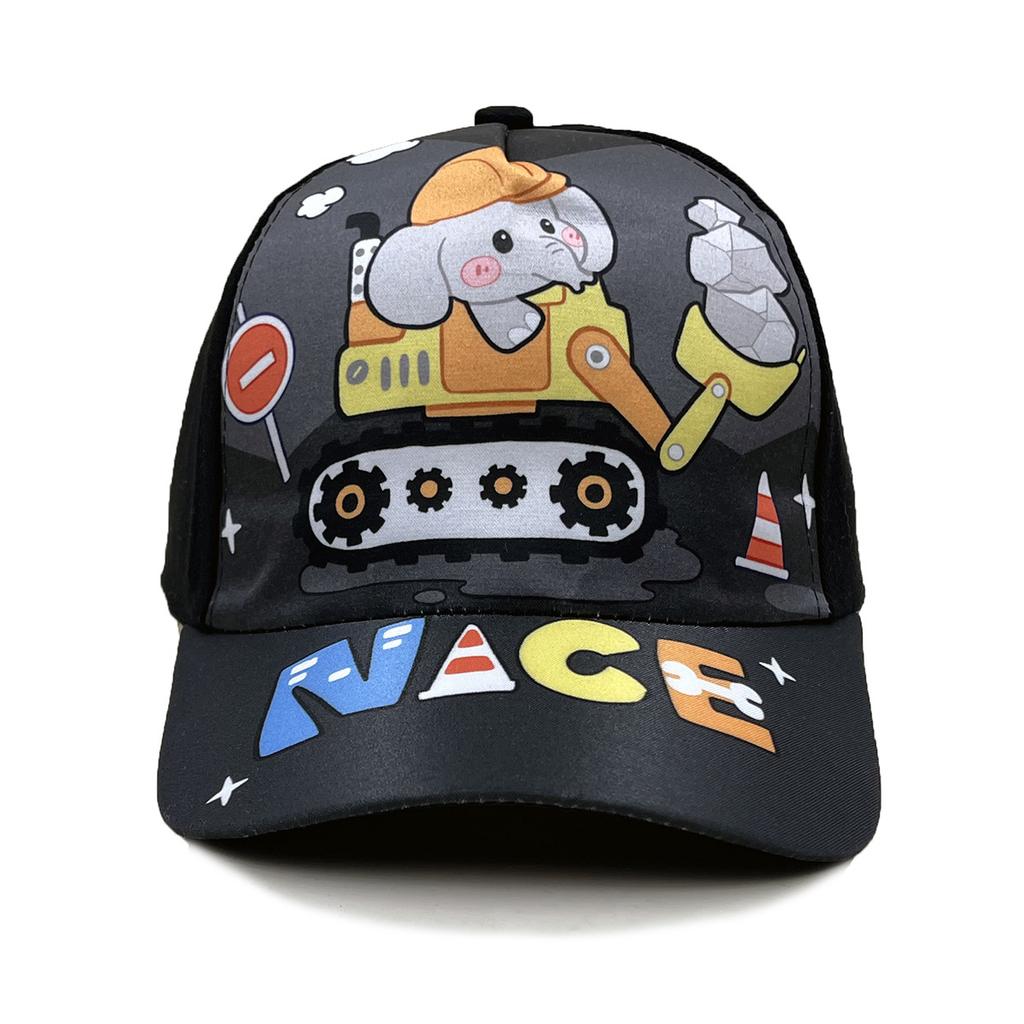 Excavator Spider Dinosaur Cartoon Peripheral Printing Children's Baseball Cap Spring Summer Cartoon Sun Hat