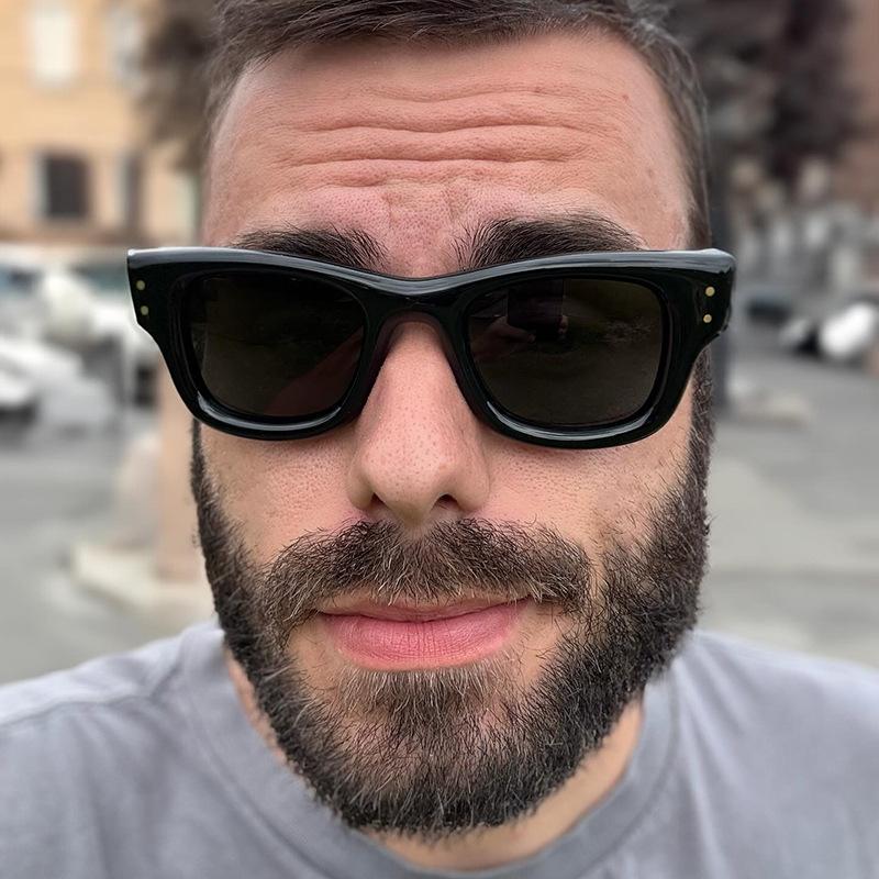 Unisex Square Sunglasses Retro Full Frame PC Lens 9 Colors 2025 Fashion Sun Glasses for Party Street Style