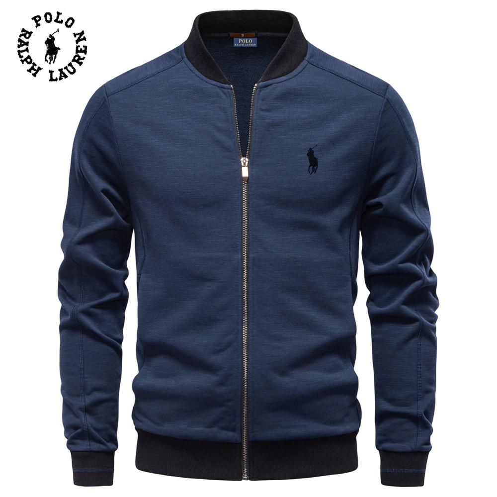 Polo Ralph Lauren 2025 Autumn and Winter Embroidery New Baseball Collar Men's Business Casual Jacket Jacket Thin Versatile Jacket for Men