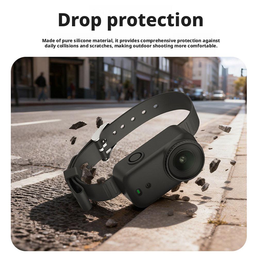 Silicone Protective Case For DJI Osmo Nano Multi-functional Extended Wrist Strap Backpack Wrist Strap Action Camera Case