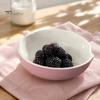 Küchengerät für frisches Obst und Gemüse Beeren-Waschschale, Erhöhtes Mittleres Abflussloch Obst-Spül-Keramik-Servierschale Trauben Selbst-Drehendes Sieb