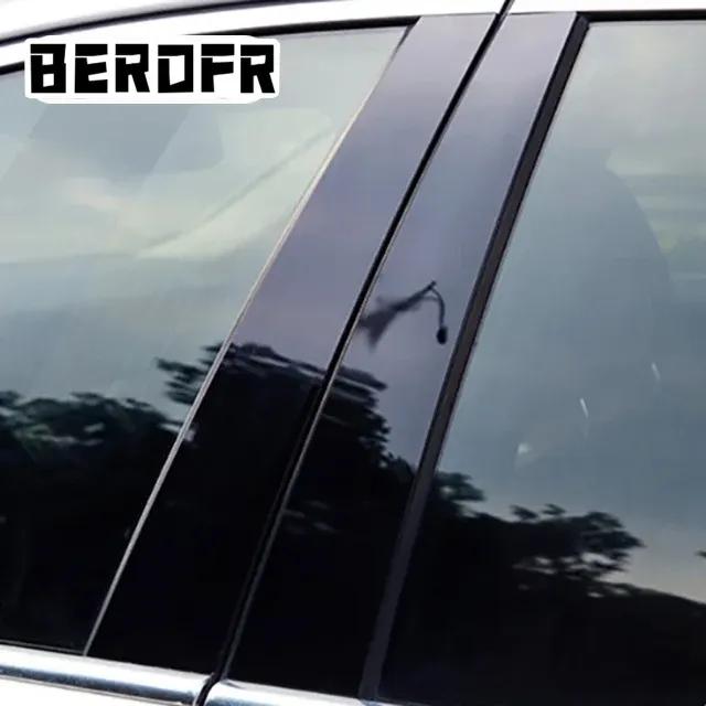 6PCS Polished Pillar Posts  For Jeep Compass 2007 2008 2009 2010 2011 2012 2013 2014 2015 Window Trim Cover