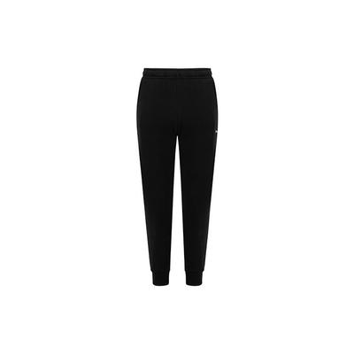 Breathable Sweat-Absorbing Fleece Jogger Pants Unisex Bottoms Black AKLTC43-1