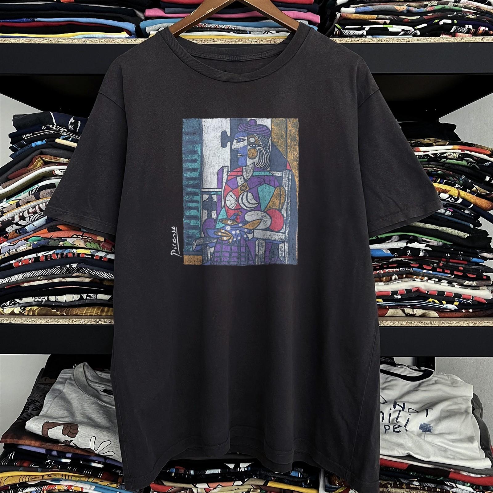 Picasso Woman Seated Before Window Rare T-Shirt Black S S