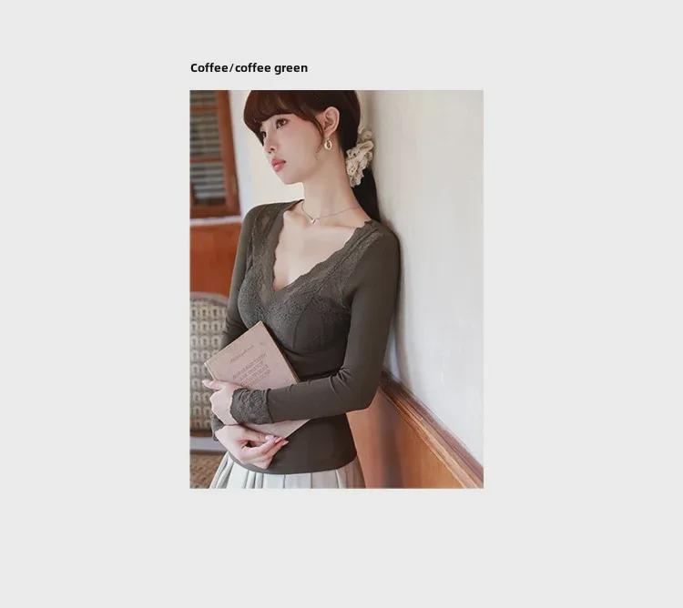 Ultra-Soft Velvet Lace Warm Vest for Autumn & Winter