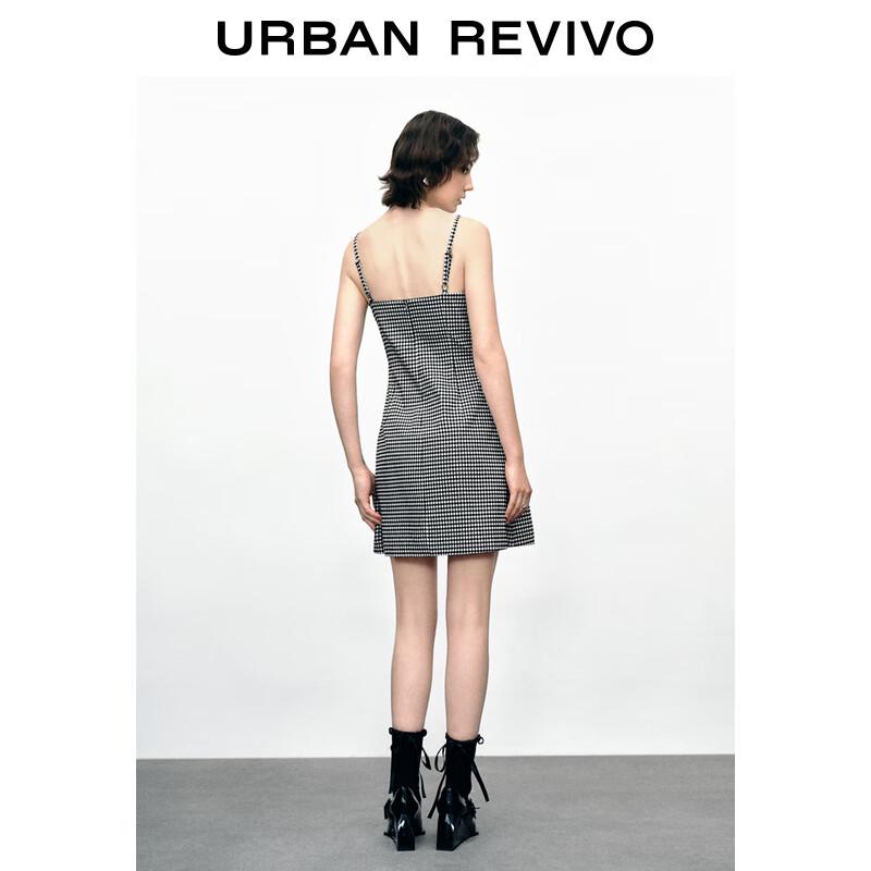 UR Women's Contrast Plaid Sling Dress