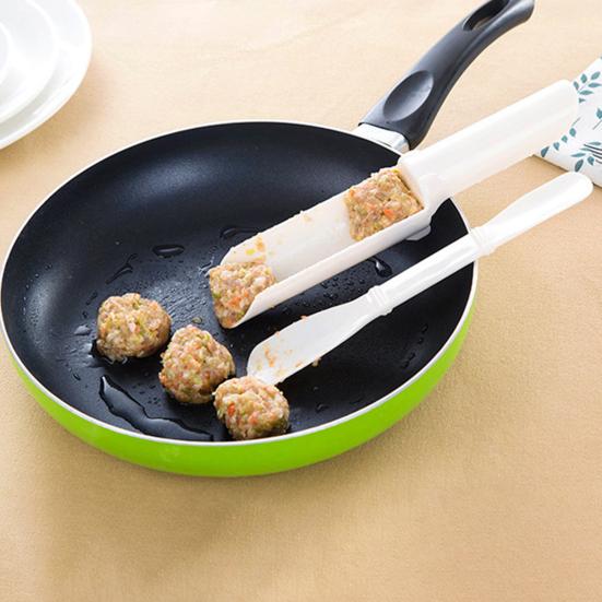 1 Set Meatball Maker Sub-section Design Labor-saving Anti-slid Handle Rice Ball Maker for Kitchen