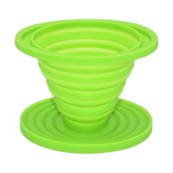 Collapsible Coffee Filter Funnel Heat Resistant Silicone Coffee Funnel Portable Coffee Brewing