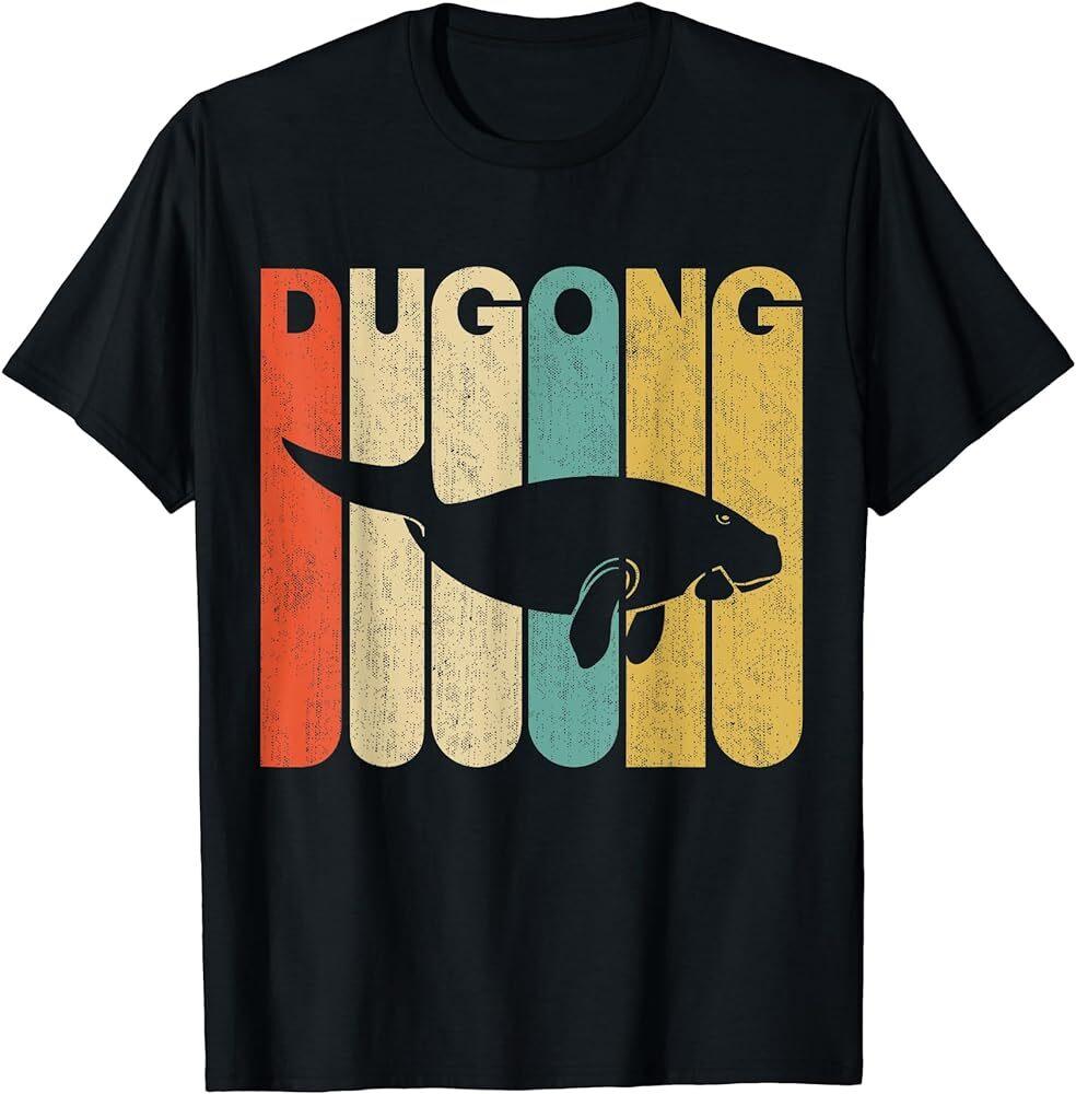 

Vintage Retro Style Dugong Silhouette T-Shirt Unisex T-Shirt L