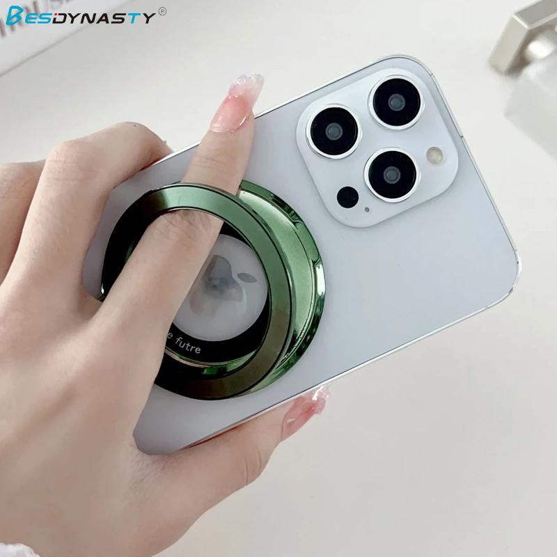 Removable Magnetic Ring Bracket Support Wireless Charging For Magsafe Metal Stand Holder Compatible For iPhone Case Accessories