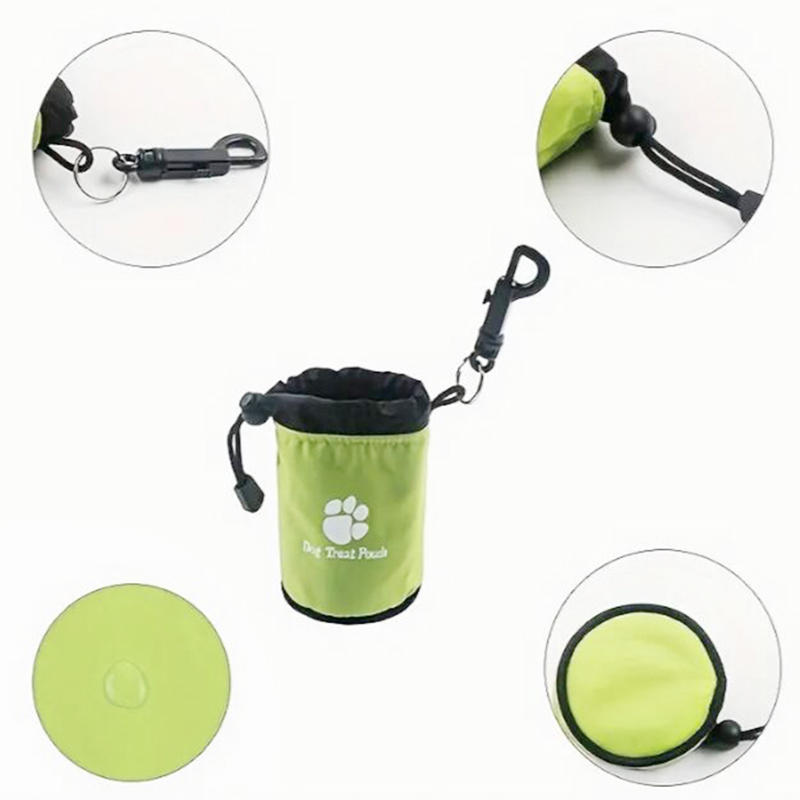 Portable Dog Training Bag Outdoor Dog Treat Pouch For Training Feeding Bag Drawstring Pets Trainer Waist Bag For Dog Snacks