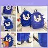 Sonic Kinderrucksack mit großem Fassungsvermögen, niedlicher Cartoon-Schüler-Schulranzen, Blaues Nylon/maofeng Stil, 20L oder darunter