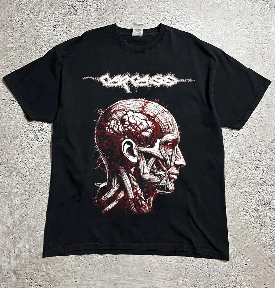 

NEW Carcass Europe 2025 tour Poster Short Sleeve Black All Size Shirt Unisex T-Shirt L