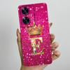 For Realme C55 RMX3710 Luxury Crown Letters Cover Soft Silicone Phone Case For Realme Narzo N55 C 55 RealmeC55 NarzoN55 Bumper