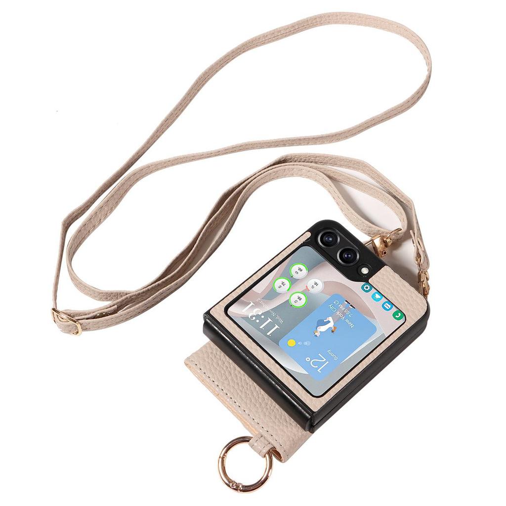 Samsung ZFlip 5/4/3 Diagonal Multifunctional Phone Case: Hot In Japan & South Korea! Foldable Screen Protector In Same Style.