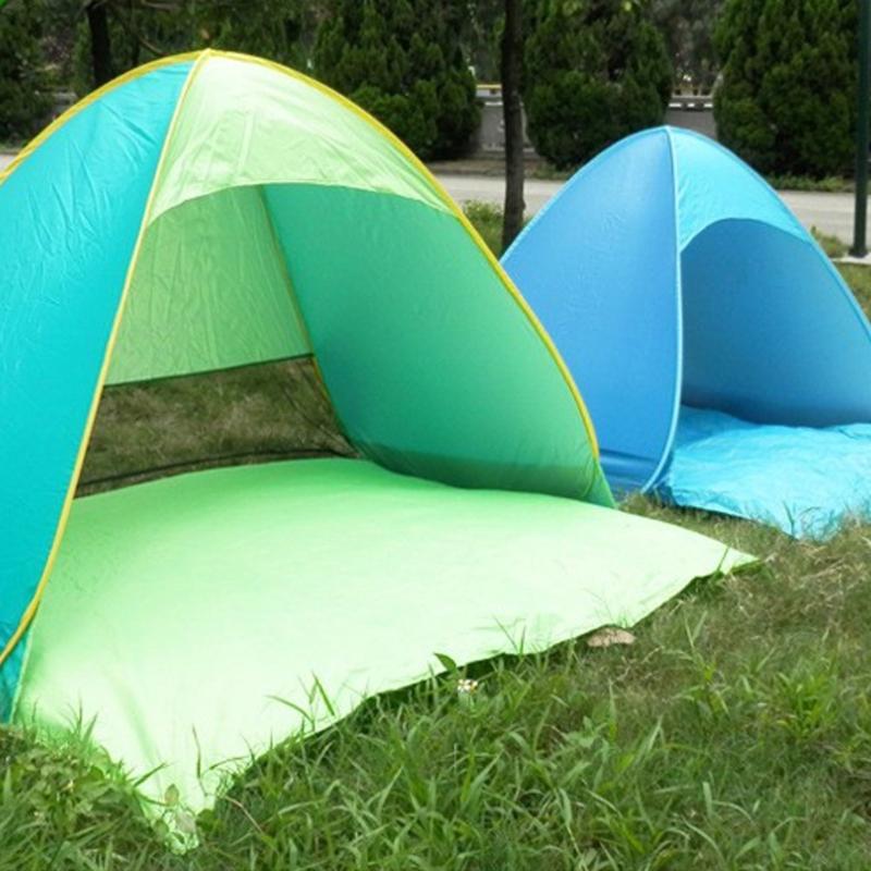 Portable Outdoor Automatic Quick Open Tent Waterproofs Camping Tent 2-3 Persons Beach Tent for Travel Hiking Backpacking