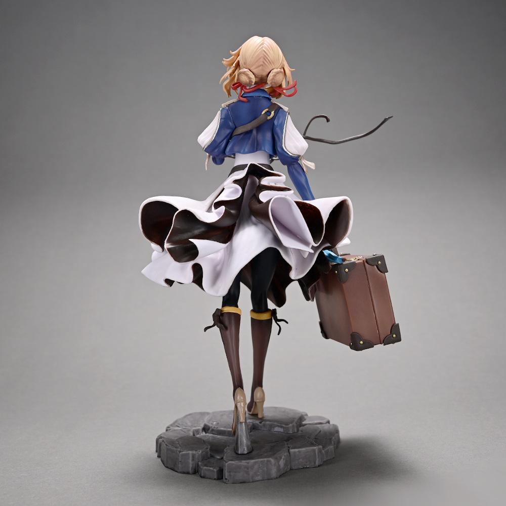 25cm Violet Evergarden Anime Figure Beautiful Girl Manga Statue Pvc Action Figurine Collection Model Toy Desktop Decorative Gift
