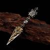 Sturdy Copper Tibetan Buddhist Amulet On Black Cord Necklace With Sacred Significance For Men