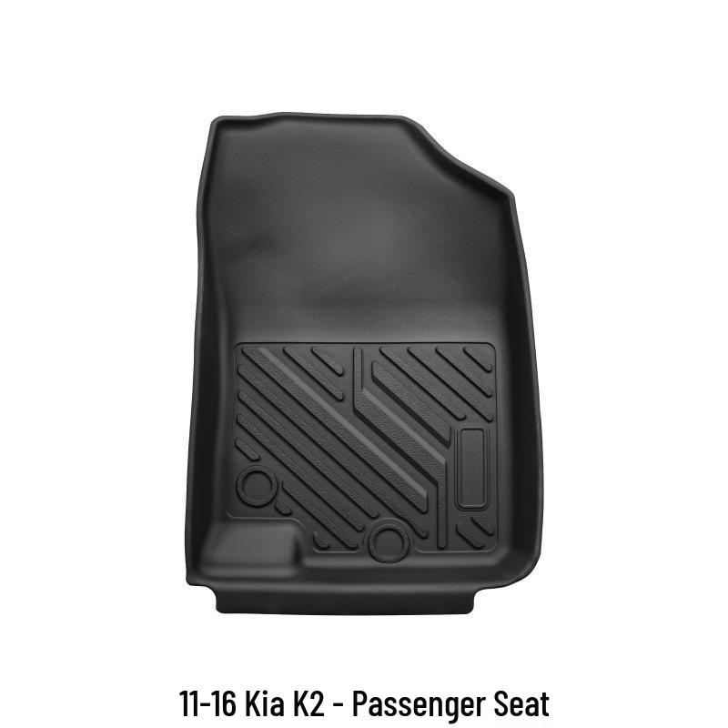 Kia K2 3D High-Edge TPE Floor Mats (2011-2016) - Eco-Friendly Interior Upgrade