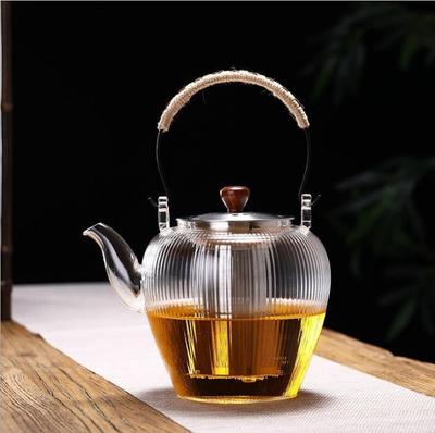 Theepot Hittebestendig Glazen Theeservies Chinese Pot Koffiefilter 1100ml Duurzame Ketel Zetgroep