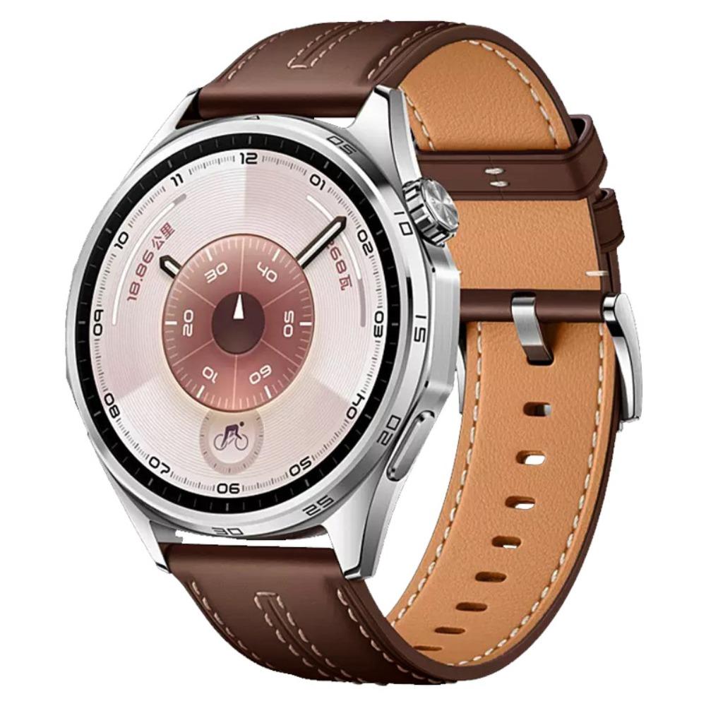 22mm Leather Strap for Huawei Watch GT6/5 Pro GT6/5/4/3 46mm Bussiness Band Wristband for Huawei Watch 5 4 46mm Watch Strap