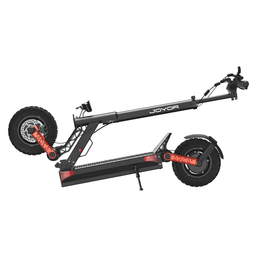 Joyor S10-S-Z City & Off-Road E-Scooter 2×1000W, 60V18Ah, Bis zu 60km/h, 10" Luftreifen, Scheibenbremsen, Tempomat, Faltbarer Elektroroller für Erwachsene