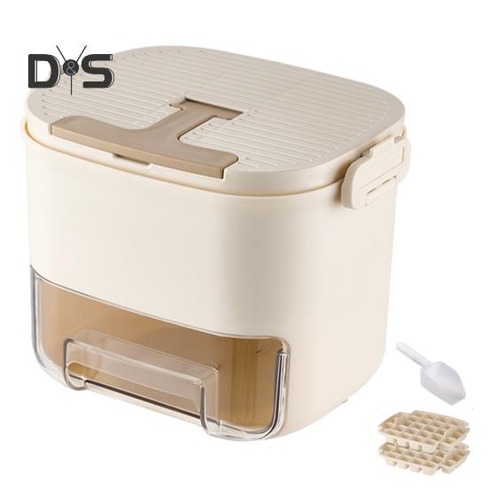 

Форма для льда с корзиной для льда, большие лотки для льда для коктейлей из виски и бурбона, антипригарный пресс, дизайн, устройство для приготовления кубиков льда для вечеринок молочный белый