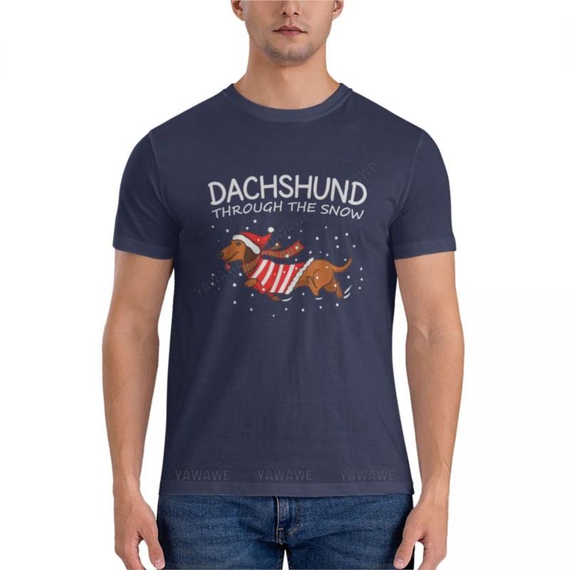 

Dachshund Through The Snow Funny Dog Christmas Classic T-Shirt graphic t shirt blank t shirts sweat shirts, men 3XL