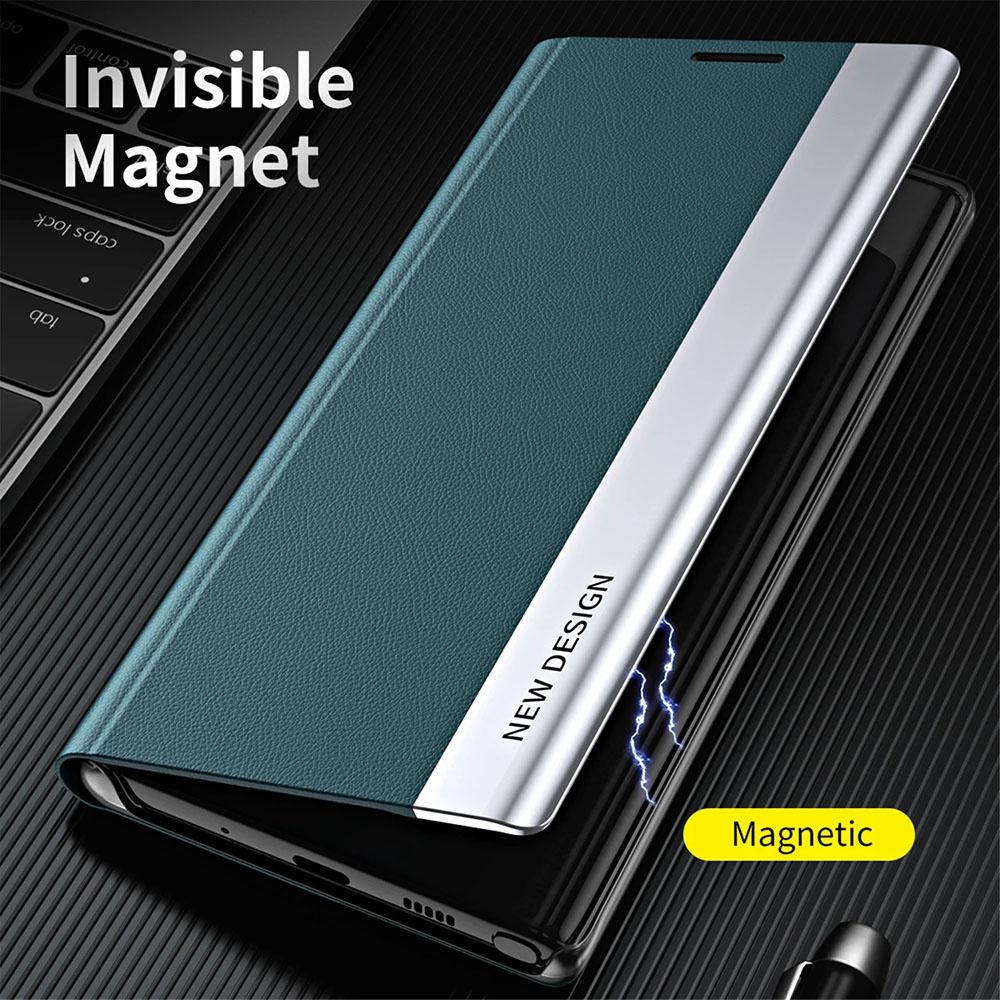 Magnetische Flip-Hülle für Samsung Galaxy S22 S23 Ultra S20 S21 Fe S8 S10 Plus Standabdeckung für Samsung Note 20 Ultra 10 Plus Hüllen