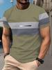 Summer Simple Print Men's Clothing Fashion Loose Men's T-Shirt Summer Outdoor Breathable Men Top New Round Neck Men Short Sleeve