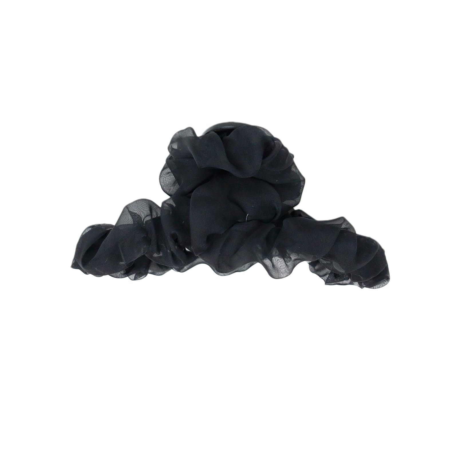

MILASIC Chiffon Hair Clip for Large Claw Clip with Ruffle Hair Clip for Stylish and Cute Women, Design, Updos, (TN-TLHC)