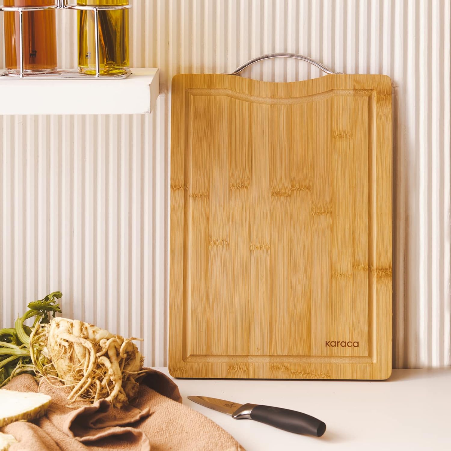 

Karaca Owen Прямоугольная большая разделочная доска из бамбука 33 см