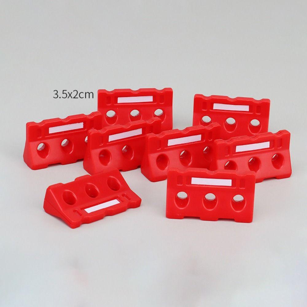 Early Teaching Kids Cognition Road Block Fences Road Signs Mini Traffic Cones Street Scene Model