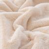 Imitation Rabbit Fur Plush Blanket Winter Warmth Comfortable Blankets Bed Luxury Warm Sofa Cover Throw Blanket and Pillowcase