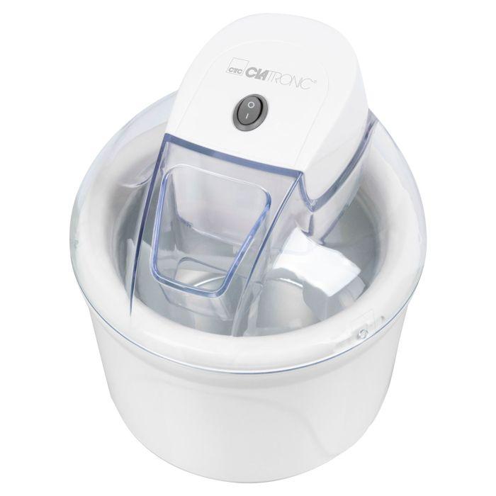 Machine à glace/Sorbetière duo deux compartiments Clatronic ICM 3764 Blanc