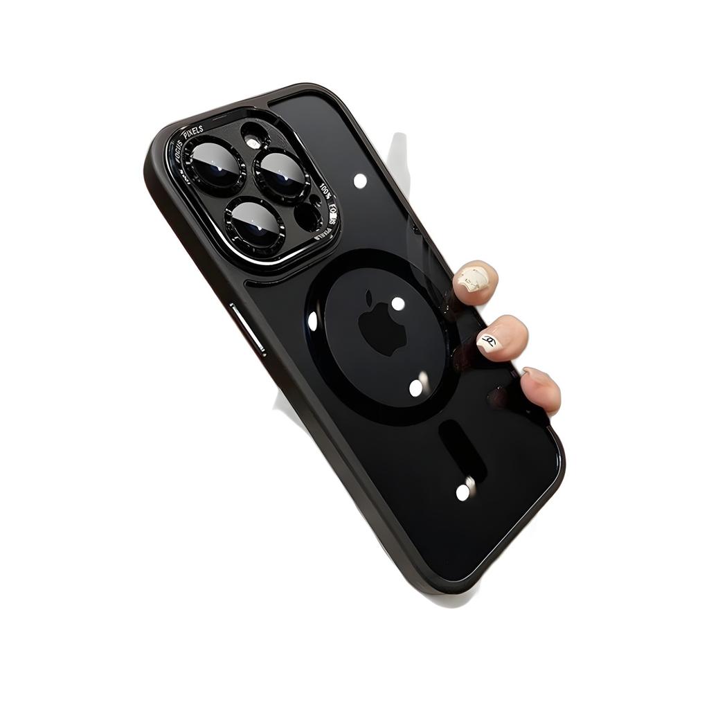 Applicable To Apple 16promax Mobile Phone Case New High-end Iphone15 Magnetic Metal Lens 13 Protection Case