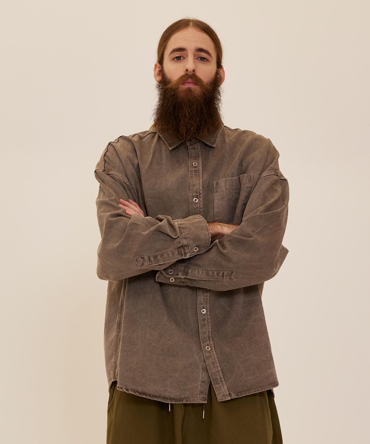 Cargo Bros Cb Archon Pigment Shirt Jacket (Brown) Free