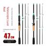 4 Sections Spinning Fishing Rod M Power Carbon Casting Fishing Rod 1.65m/1.8m/2.1m Portable Carbon Fiber Fishing Pole Winter