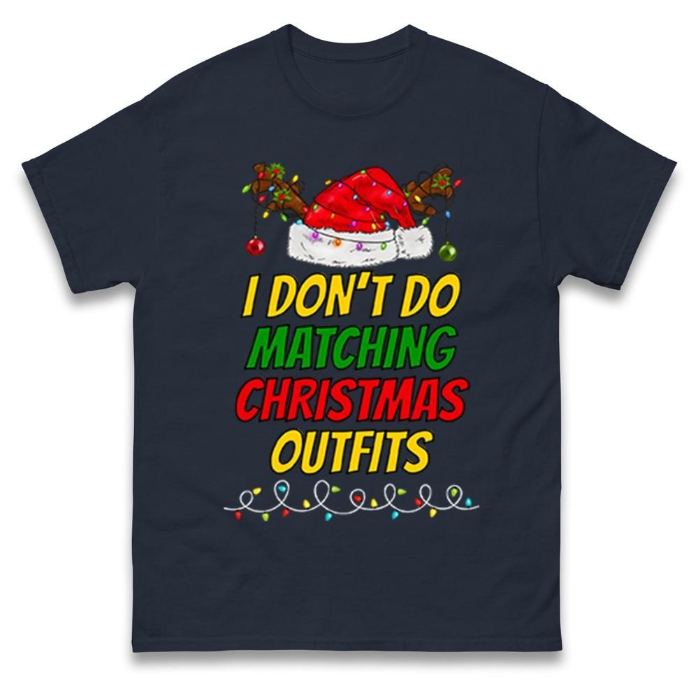 Funny Couples Christmas T Shirt I Dont Do But I Do Matching Xmas Santa Gift Top