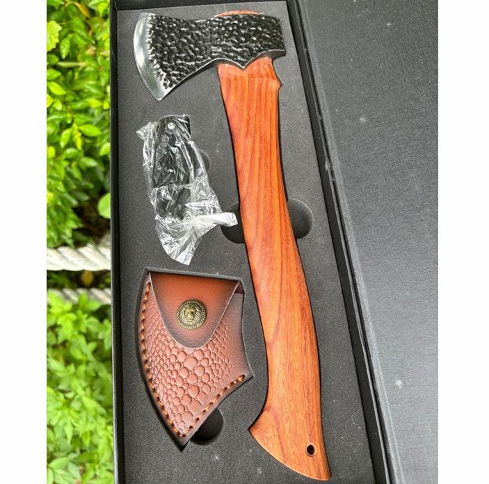 Outdoor Multifunctional Hand Forged Spring Steel Axe with High Hardness and Sharpness Suitable for Household Woodworking