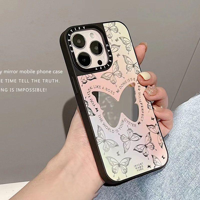 

Casetify Полноэкранный чехол-бабочка для iPhone - Милый зеркальный чехол для iPhone 15/14/13/12/11/Xs Max/XR Pro Max Plus Apple 14Promax