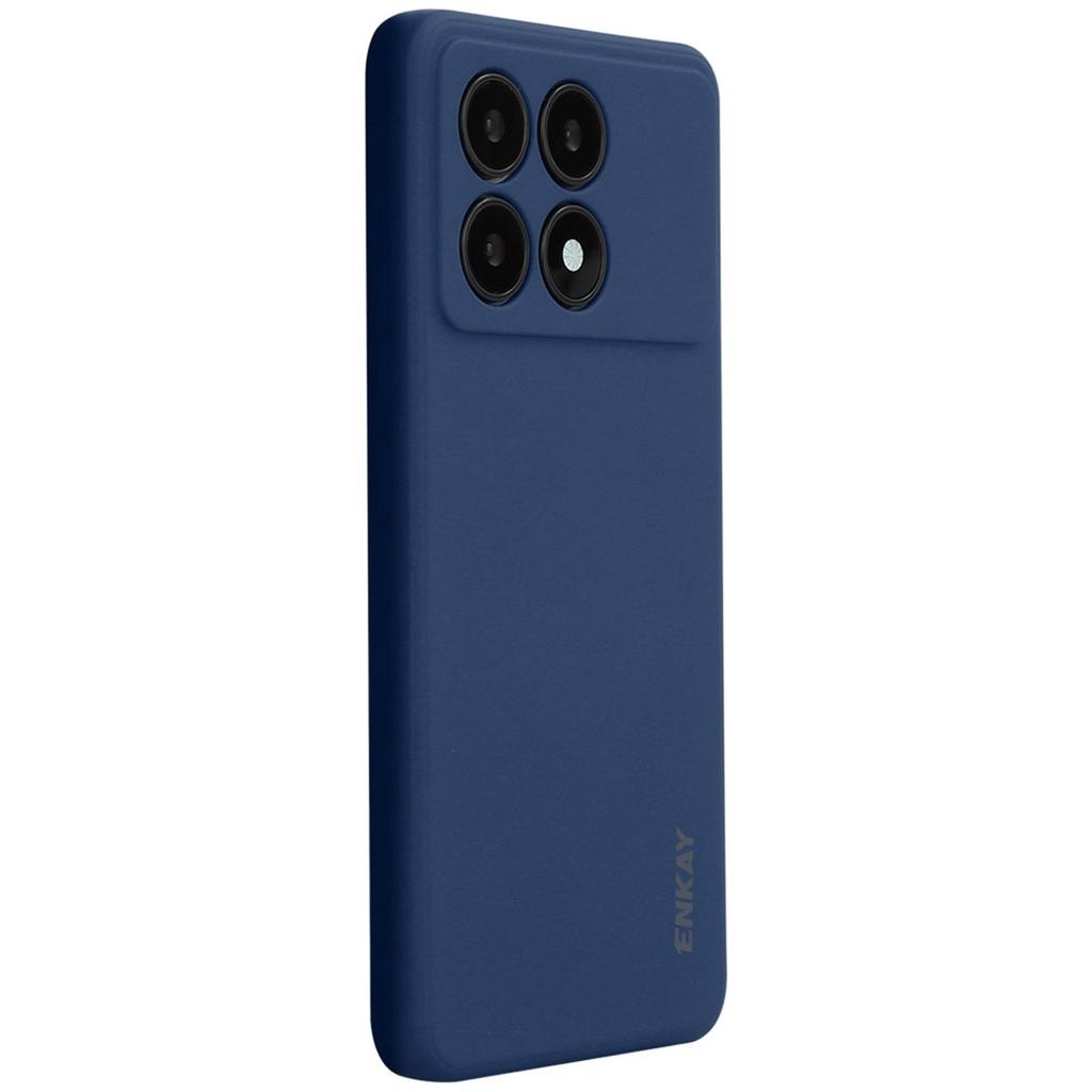 ENKAY HAT PRINCE Für Xiaomi Poco X6 Pro 5G/Redmi K70E 5G Silikonhülle Gerade Kante Handyhülle