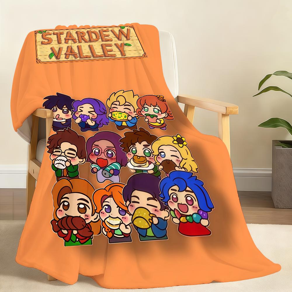 Hot Game S Stardew V Valley Blanket For Soft Throw Blanket for Picnic Bed Sofa Home Bedroom Cozy Warm Comfortable