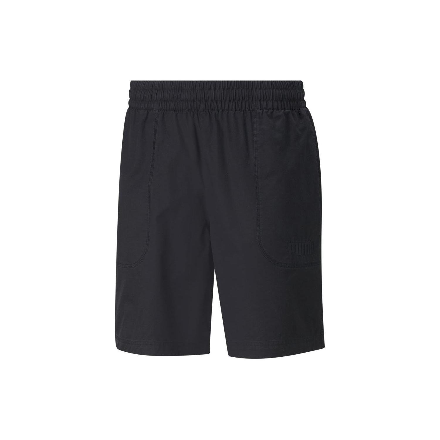 Puma Modern Basics Однотонные повседневные шорты прямого кроя со средней посадкой Мужские шорты Черный 847412-01 M