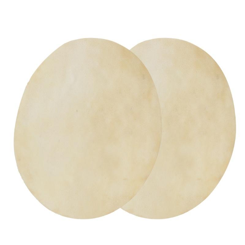 2pcs Drum Head Sheepskin Consistent Clear Sound For African Bongo Drum (11.4in)