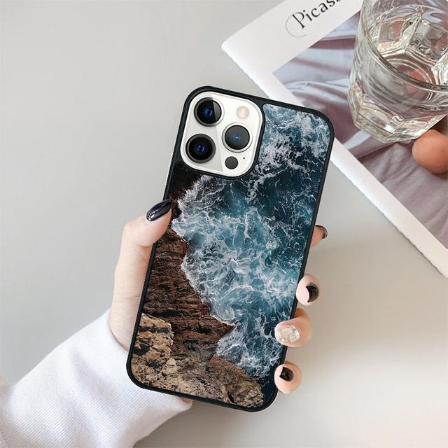 The waves Ocean water Coque Shell For iPhone 17 Air 15 16 14 13 12 Pro Max 11 Pro Max Plus Phone Case Cover